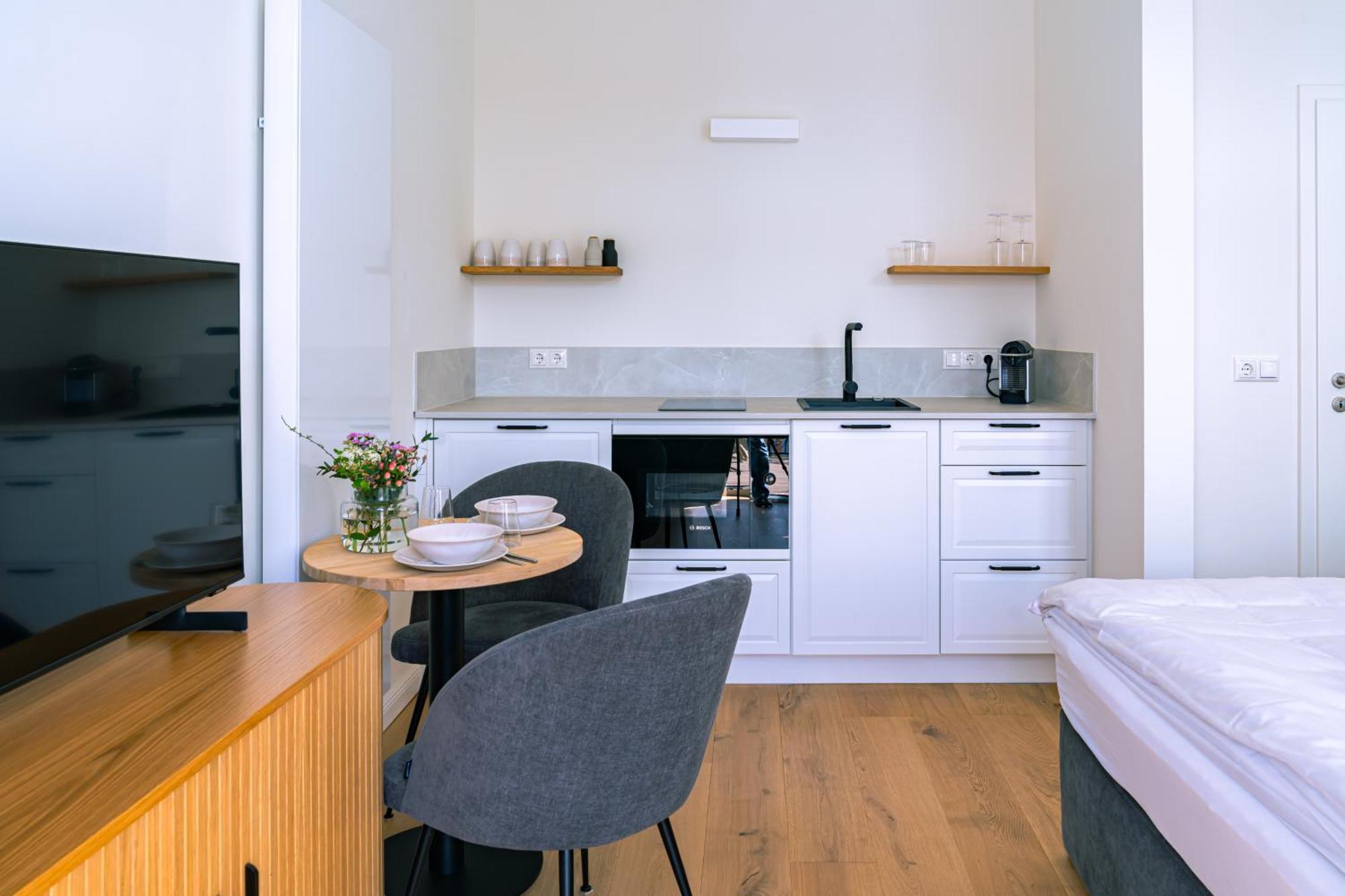 Kapitaenshaus Friedrich Franz - Premium Apartments 200 Meter Vom Strand Und Alten Strom Росток Стая снимка
